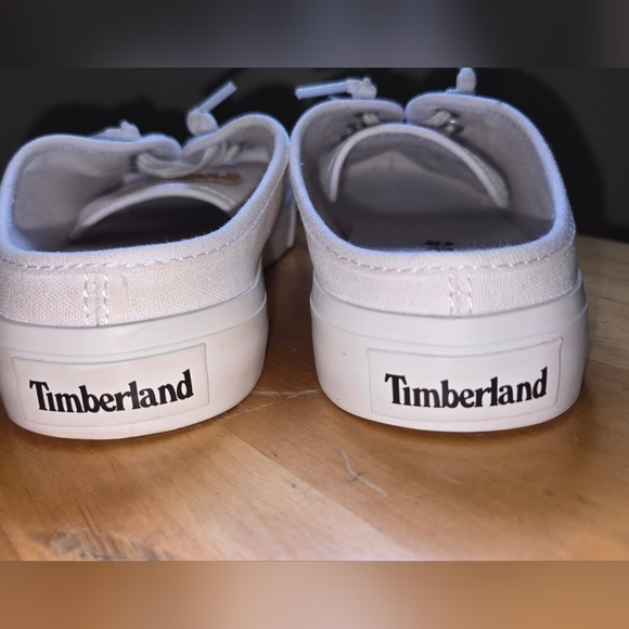Timberland White Skyla Bay Mules Size 7 - Brand New - Picture 10 of 11